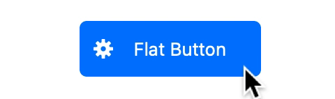 Flat NSButton with click animation, rounded corners, and an icon