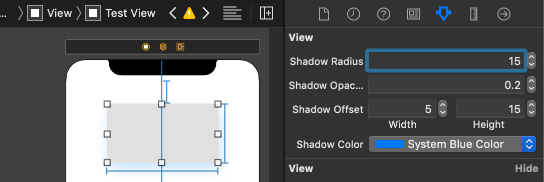 Setting A UIView Shadow In A Storyboard Attribute Inspector