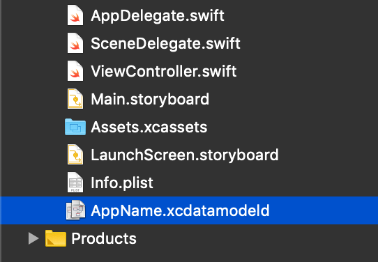 Core Data .xcdatamodeld File In Xcode